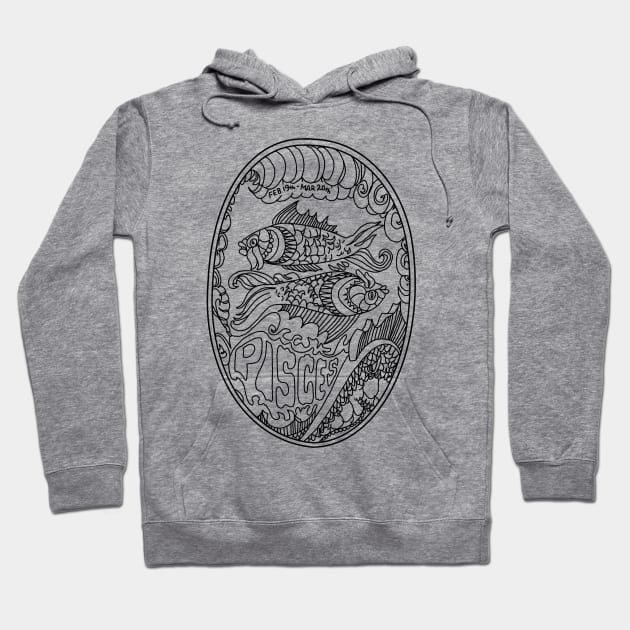 PISCES Hoodie by TheCosmicTradingPost